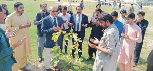 Vice-Chancellor  University of Mianwali Prof. Dr. Islam Ullah Khan inaugurated the Plantation Campaign 2023