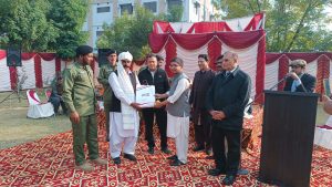 Honoring Years of Service: Retirement Celebration for Security Guard Sheer Bhadur at University of Mianwali